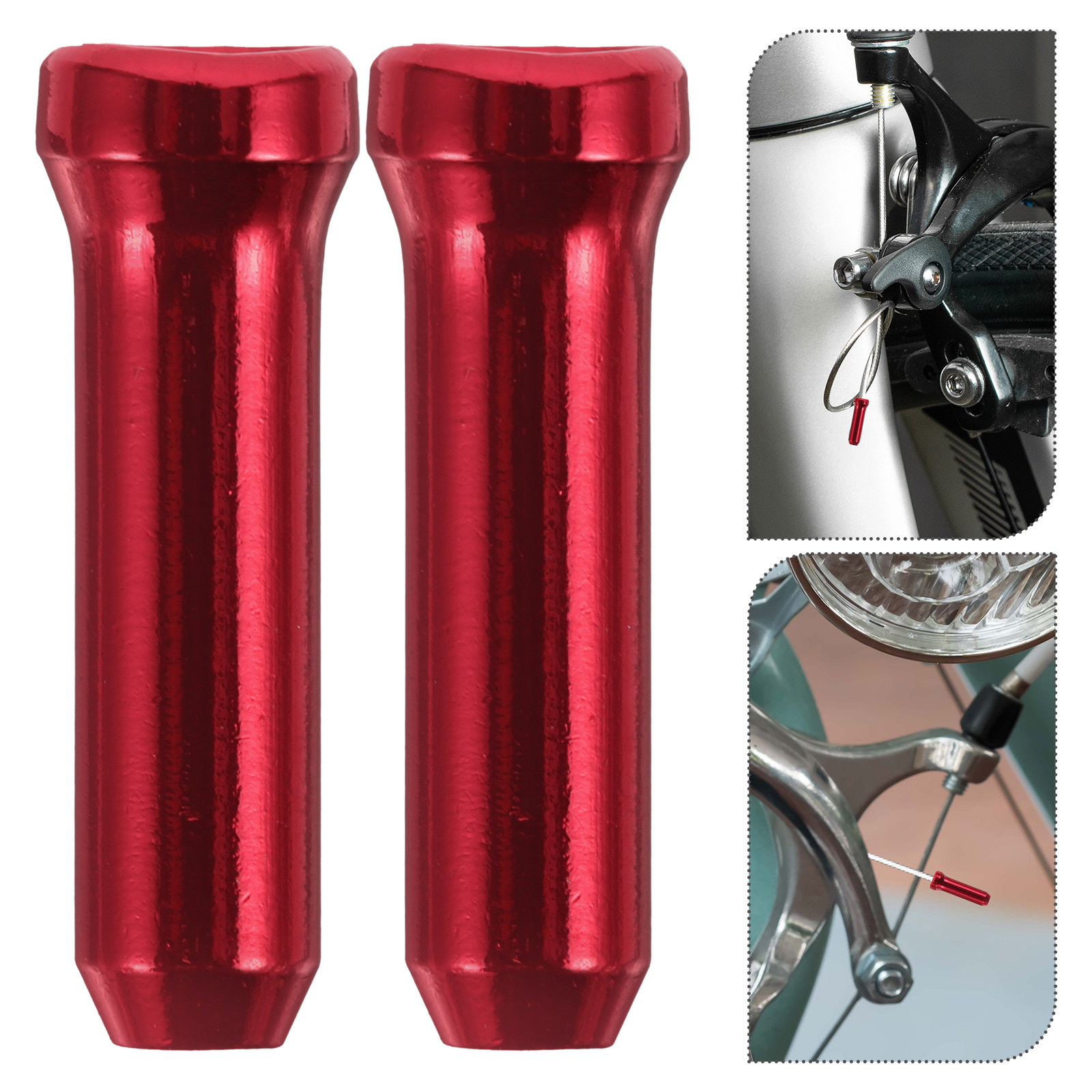 Mountain Biking Tips - 100Pcs Bicycle Cable End Caps Aluminum