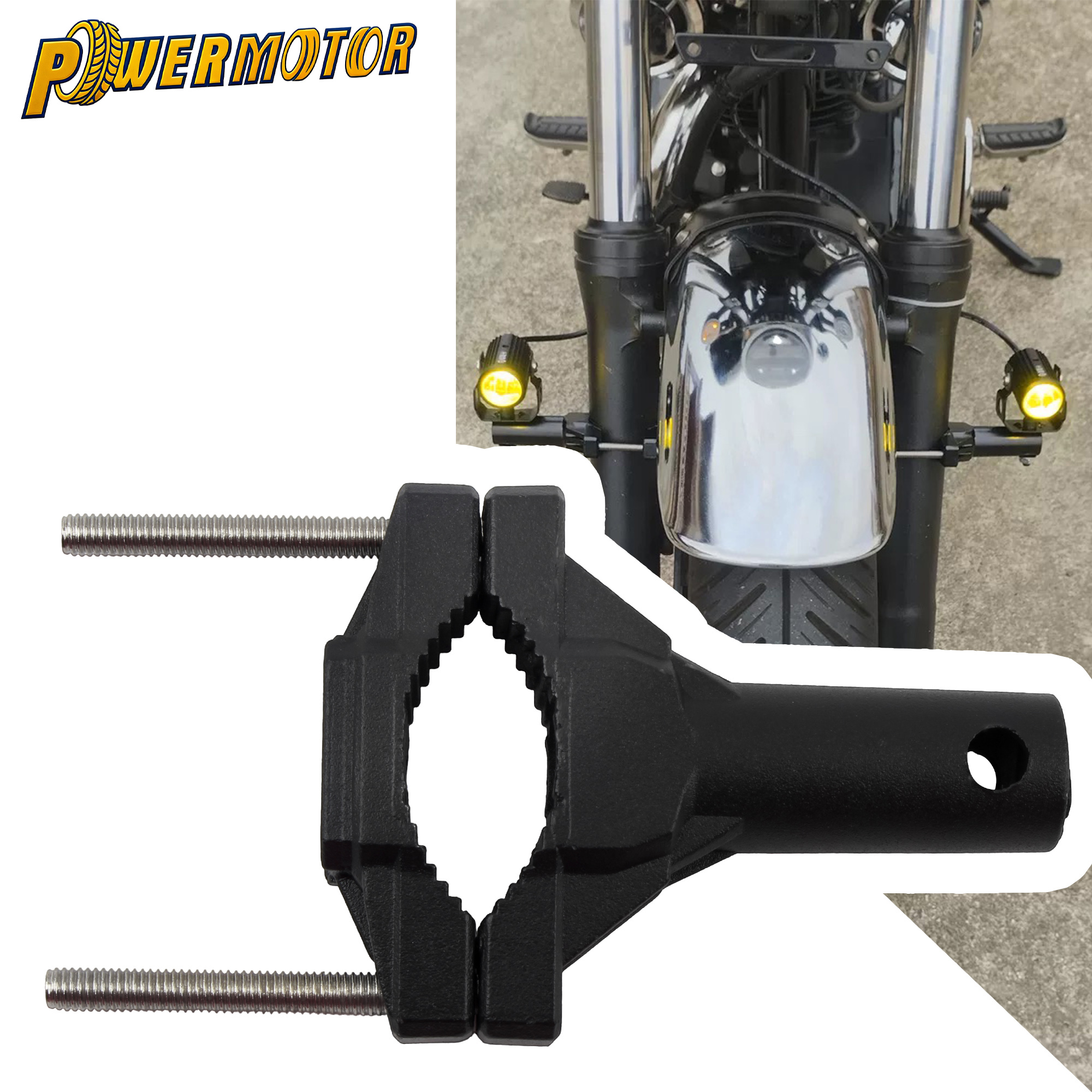 Mountain Biking Las Vegas - Universal 2-3.8CM Motorbike Headlight Bracket Modified