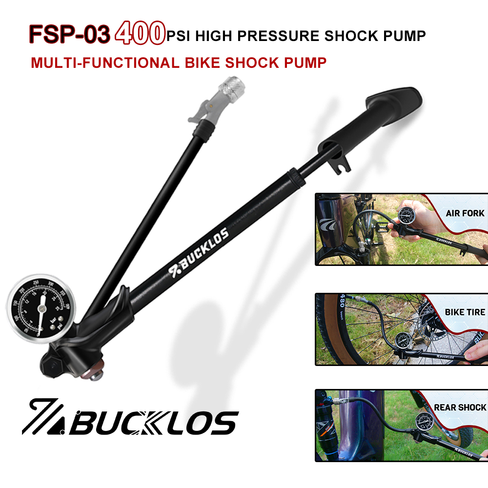 Mtb Fork Air - BUCKLOS 400PSI Bicycle Shock Pump MTB