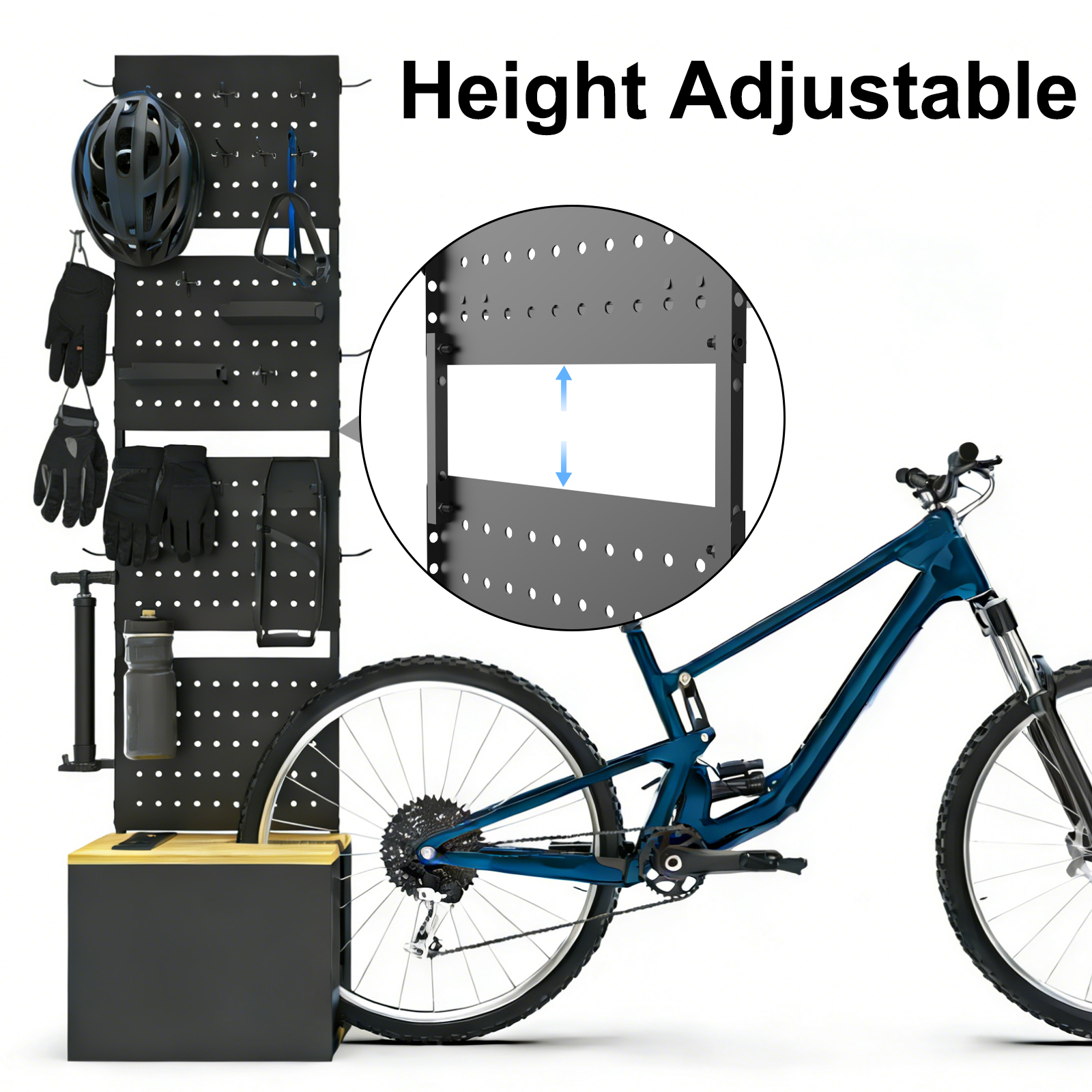Mountain Biking Uk - Height Adjustable Bicycle Parking Rack Indoor