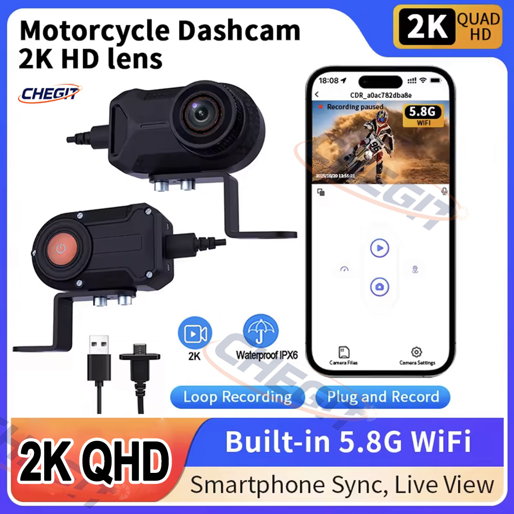Motorcycle DVR 2K HD WiFi With - Mountain Biking Videos recensione e prezzo