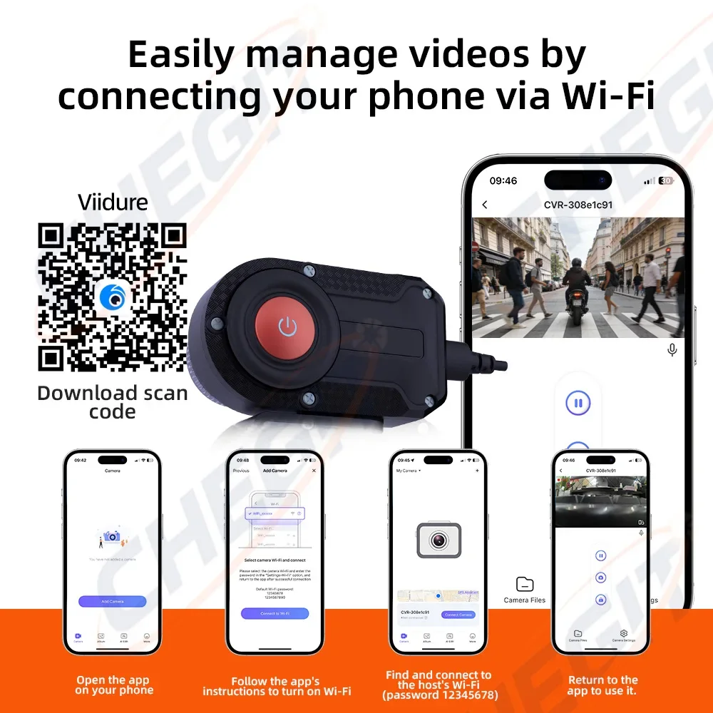 Motorcycle DVR 2K HD WiFi With - Mountain Biking Videos recensione e prezzo