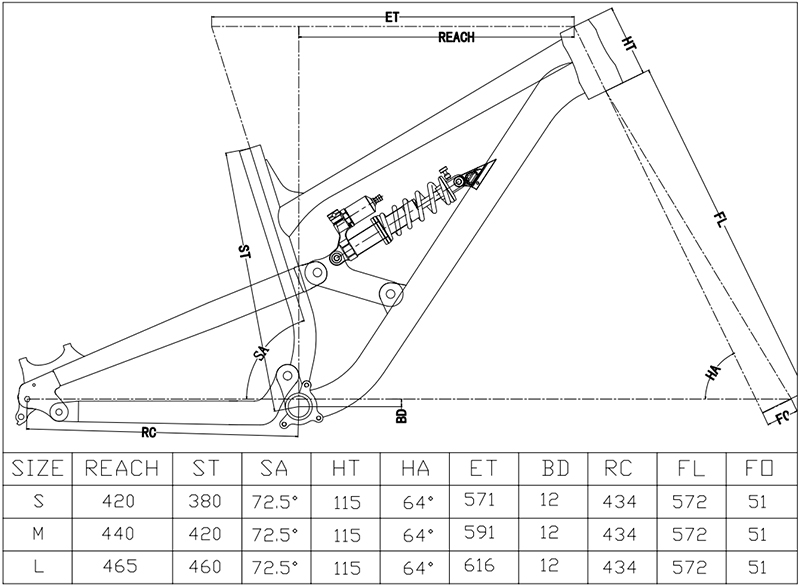 Full Suspension Frame Enduro A - Mountain Biking Uk recensione e prezzo