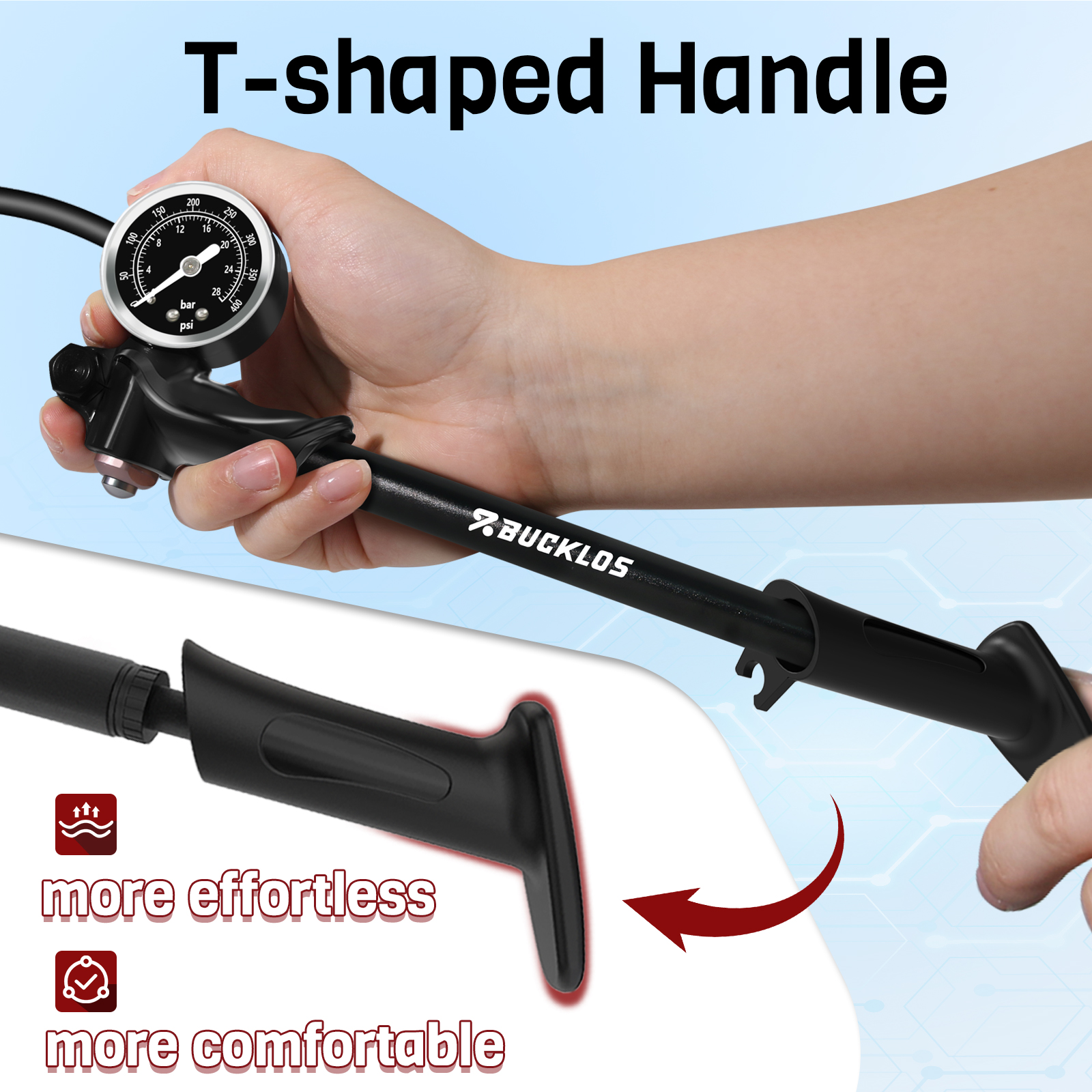 BUCKLOS 400PSI Bicycle Shock P - Mtb Fork Air recensione e prezzo