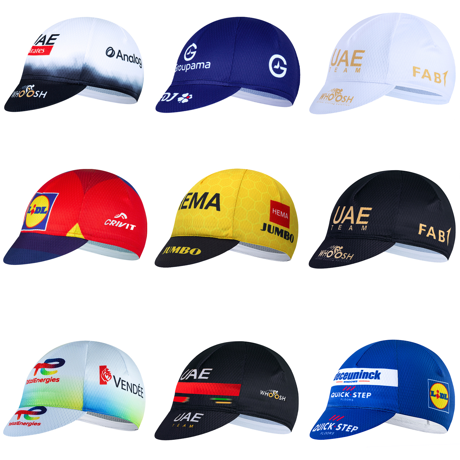 White 2026 UAE Cycling Hat MEN - Mountain Biking Uae recensione e prezzo
