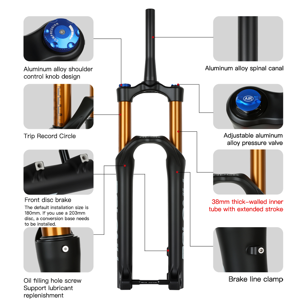 BOLANY 38mm Stanchion Bike For - Mtb Fork Air recensione e prezzo